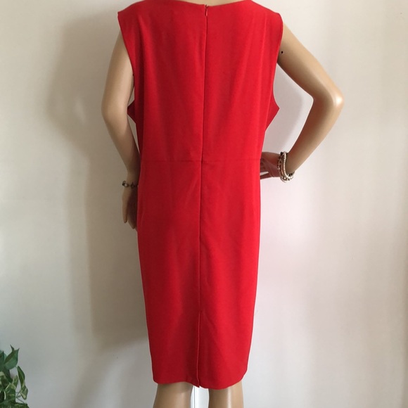 Alessa W Designer Collection Style Sz 16P Chic shift-style vent cutout neckline - Picture 3 of 9